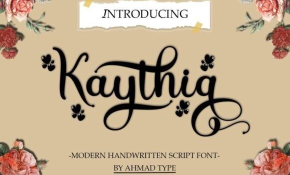 Kaythia Font - Featured Image