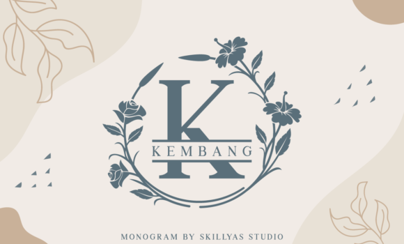 Kembang Monogram Font Fonts Free Download Kembang Monogram Font - Featured Image