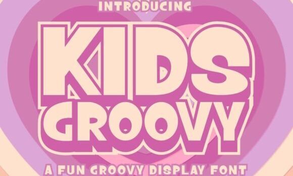 Kids Groovy Font - Featured Image