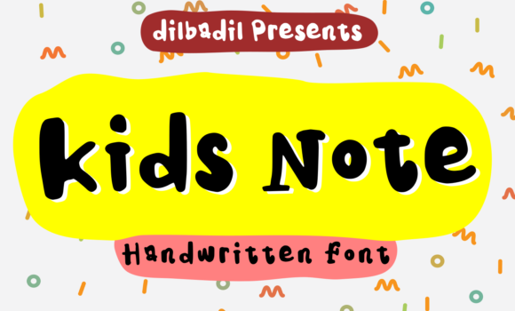 Kids Note Font - Featured Image
