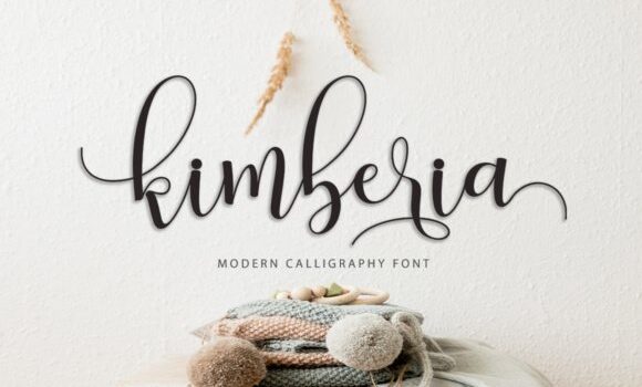 Kimberia Script Font - Featured Image