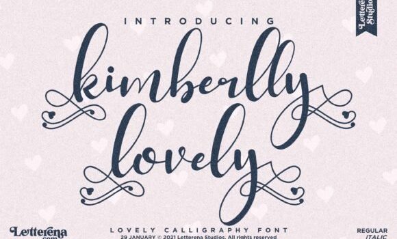 Kimberlly Lovely Font - Featured Image