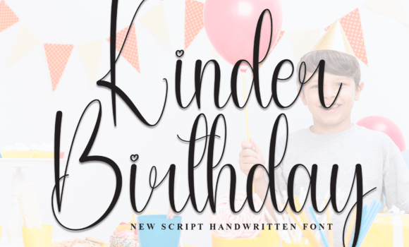 Kinder Birthday Font Fonts Free Download Kinder Birthday Font - Featured Image