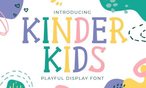Kinder Kids Font - Featured Image