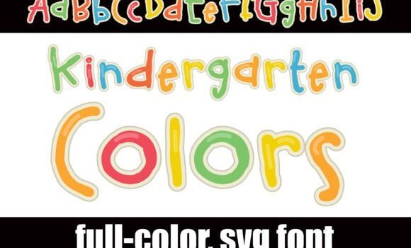 Kindergarten Colors Font - Featured Image