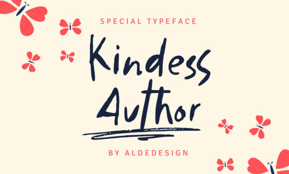 Kindess Author Font Fonts Free Download Kindess Author Font - Featured Image