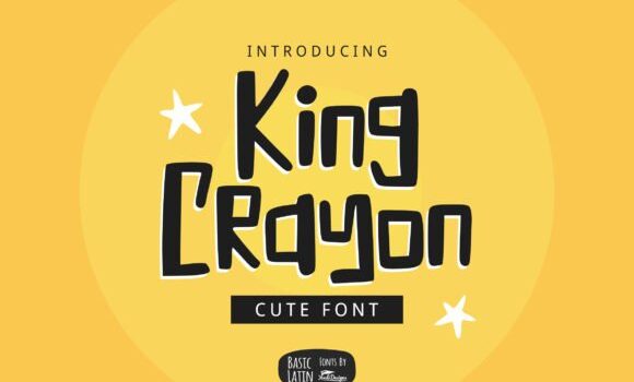 King Crayon Font - Featured Image
