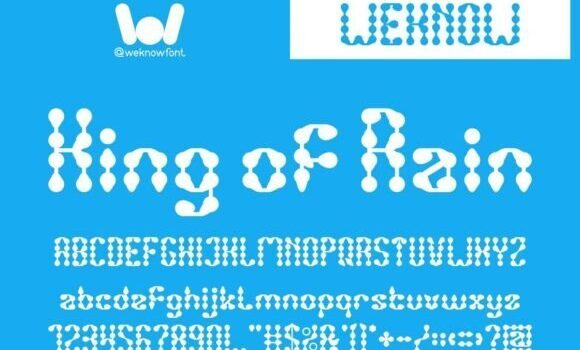 King of Rain Font - Featured Image