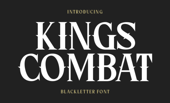 Kings Combat Font - Featured Image