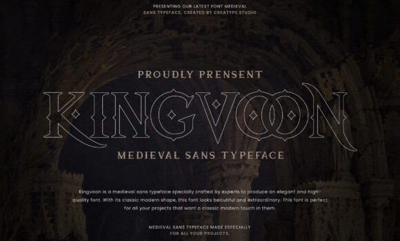 Kingvoon Font - Featured Image