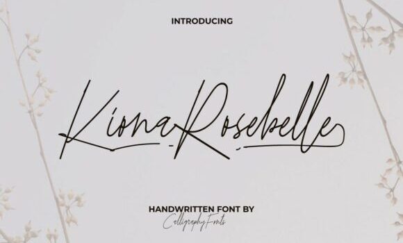 Kiona Rosebelle Font - Featured Image