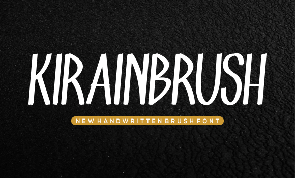Kirainbrush Font - Featured Image