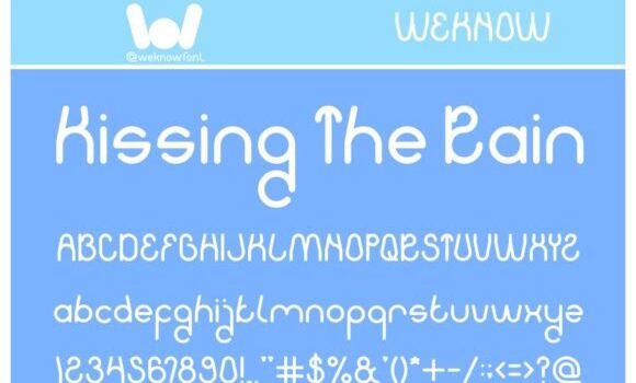 Kissing the Rain Font Fonts Free Download Kissing the Rain Font - Featured Image