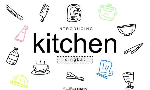 Kitchen Doodle Font - Featured Image