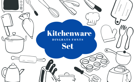 Kitchenware Set Font - Featured Image