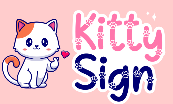 Kitty Sign Font - Featured Image