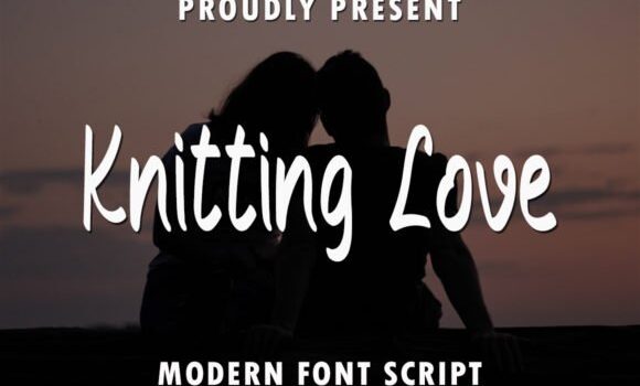 Knitting Love Font Fonts Free Download Knitting Love Font - Featured Image