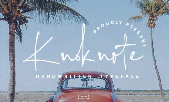 Knoknote Font Fonts Free Download Knoknote Font - Featured Image
