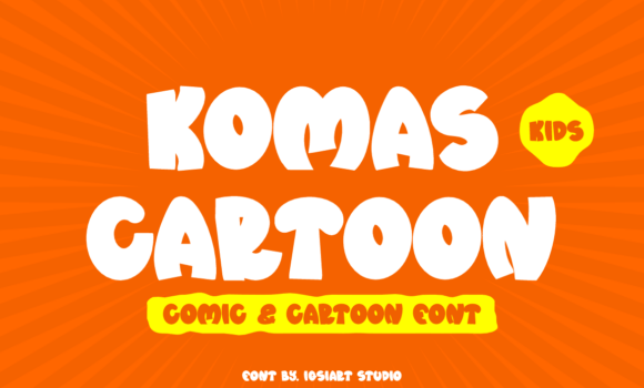 Komas Cartoon Font - Featured Image
