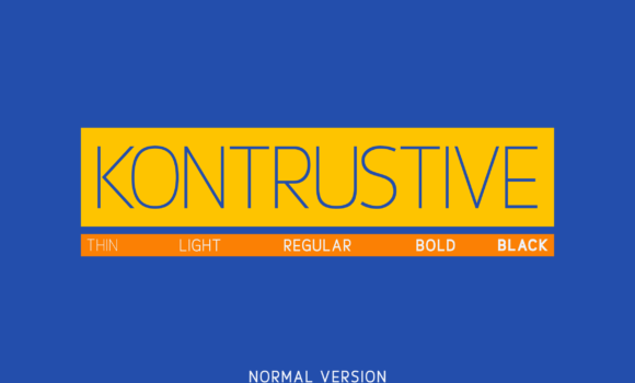 Kontrustive Font - Featured Image