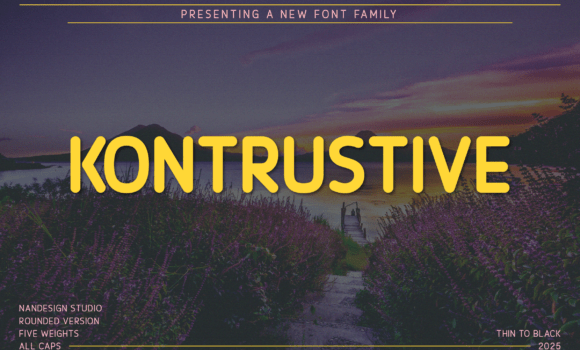 Kontrustive Rounded Font - Featured Image
