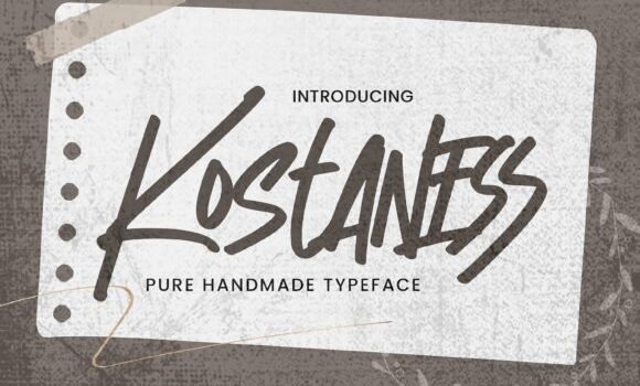 Kostaness Font - Featured Image