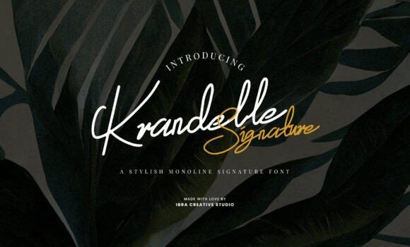 Krandelle Signature Font Fonts Free Download Krandelle Signature Font - Featured Image