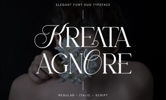 Kreata Agnore Font - Featured Image
