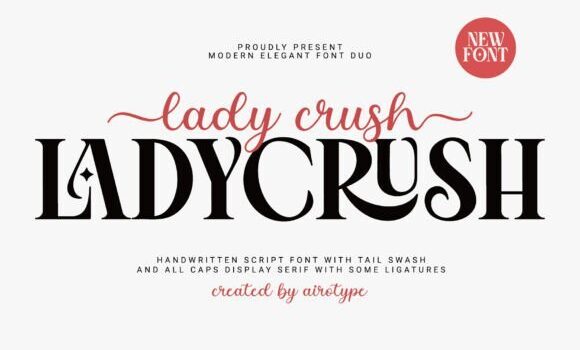 Lady Crush Font - Featured Image
