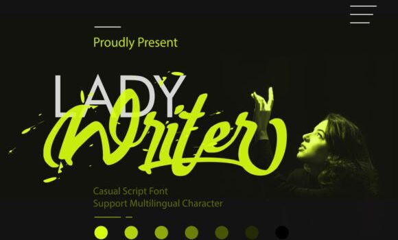 Lady Writer Font - Featured Image