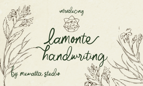 Lamonte Handwritting Font - Featured Image