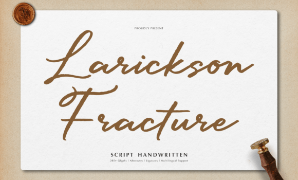Larickson Fracture Font - Featured Image