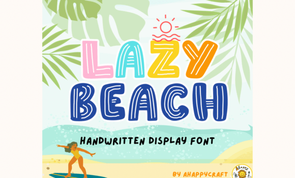 Lazy Beach Font - Featured Image