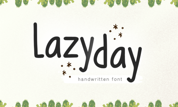 Lazy Day Font - Featured Image
