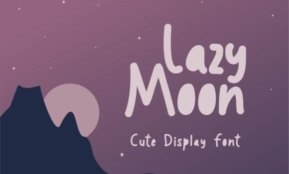 Lazy Moon Font Fonts Free Download Lazy Moon Font - Featured Image