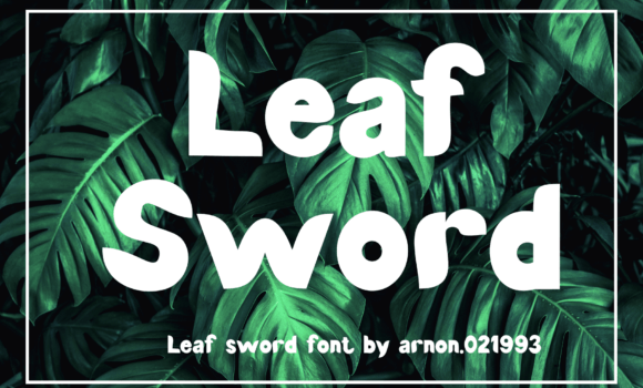 Leaf Sword Font - Featured Image