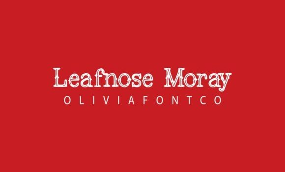 Leafnose Moray Font - Featured Image