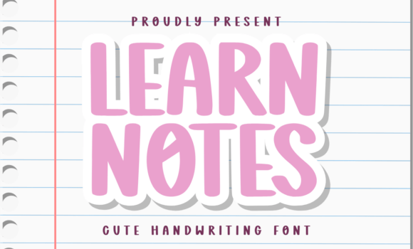 Learn Notes Font Fonts Free Download Learn Notes Font - Featured Image