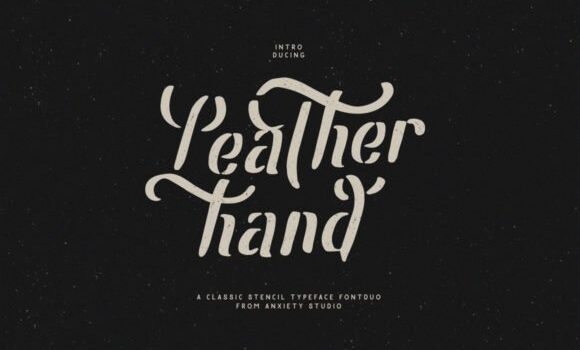 Leatherhand Font - Featured Image