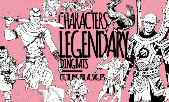 Legendary Characters Font - Featured Image