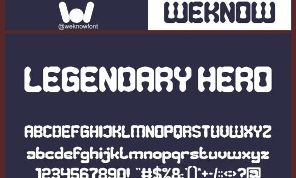 Legendary Hero Font - Featured Image