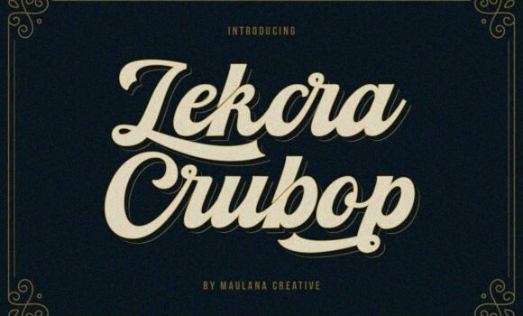 Lekcra Crubop Font - Featured Image