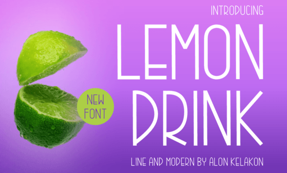 Lemon Drink Font - Featured Image