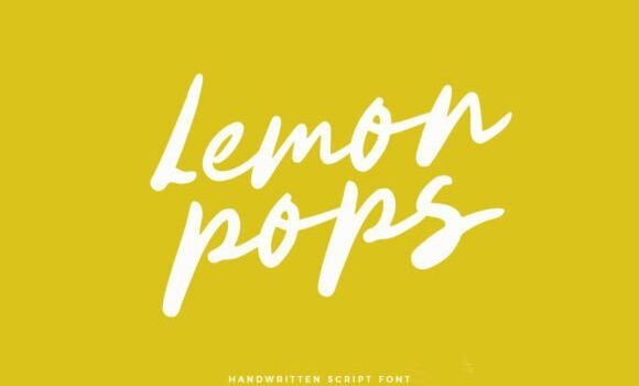 Lemon Pops Font - Featured Image