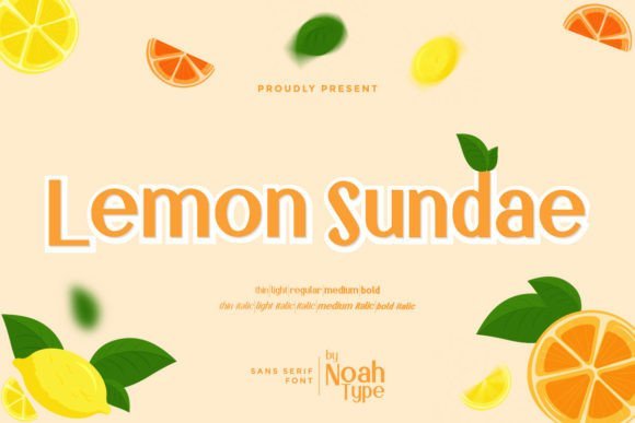 Lemon Sundae Font - Featured Image