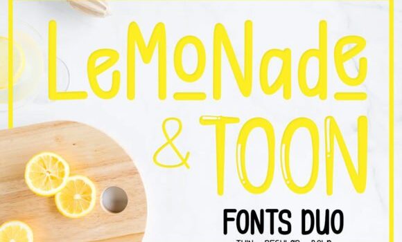 Lemonade & Toon Font - Featured Image