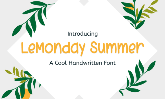 Lemonday Summer Font - Featured Image