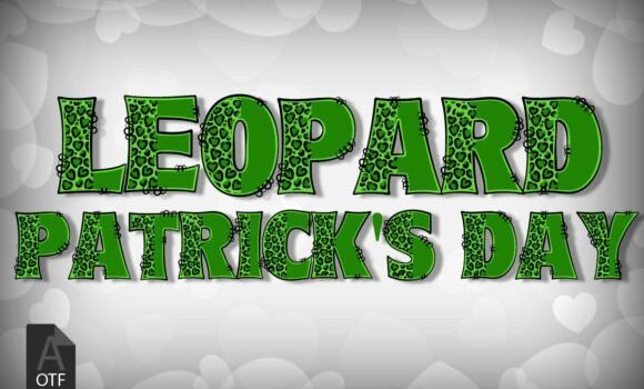 Leopard Patrick's Day Font - Featured Image