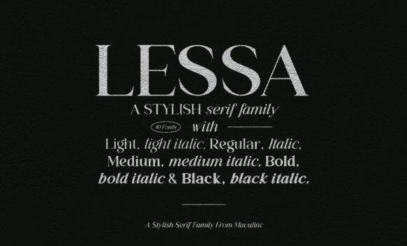 Lessa Font - Featured Image