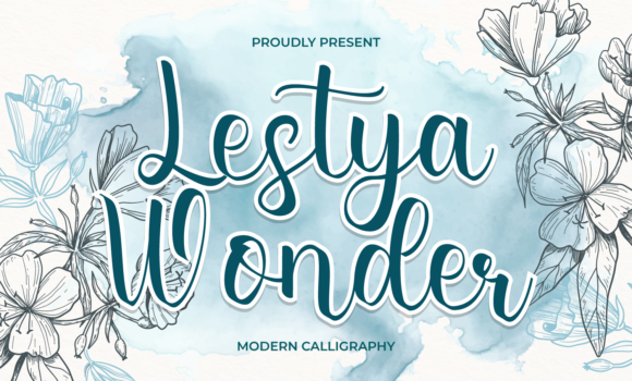 Lestya Wonder Font - Featured Image